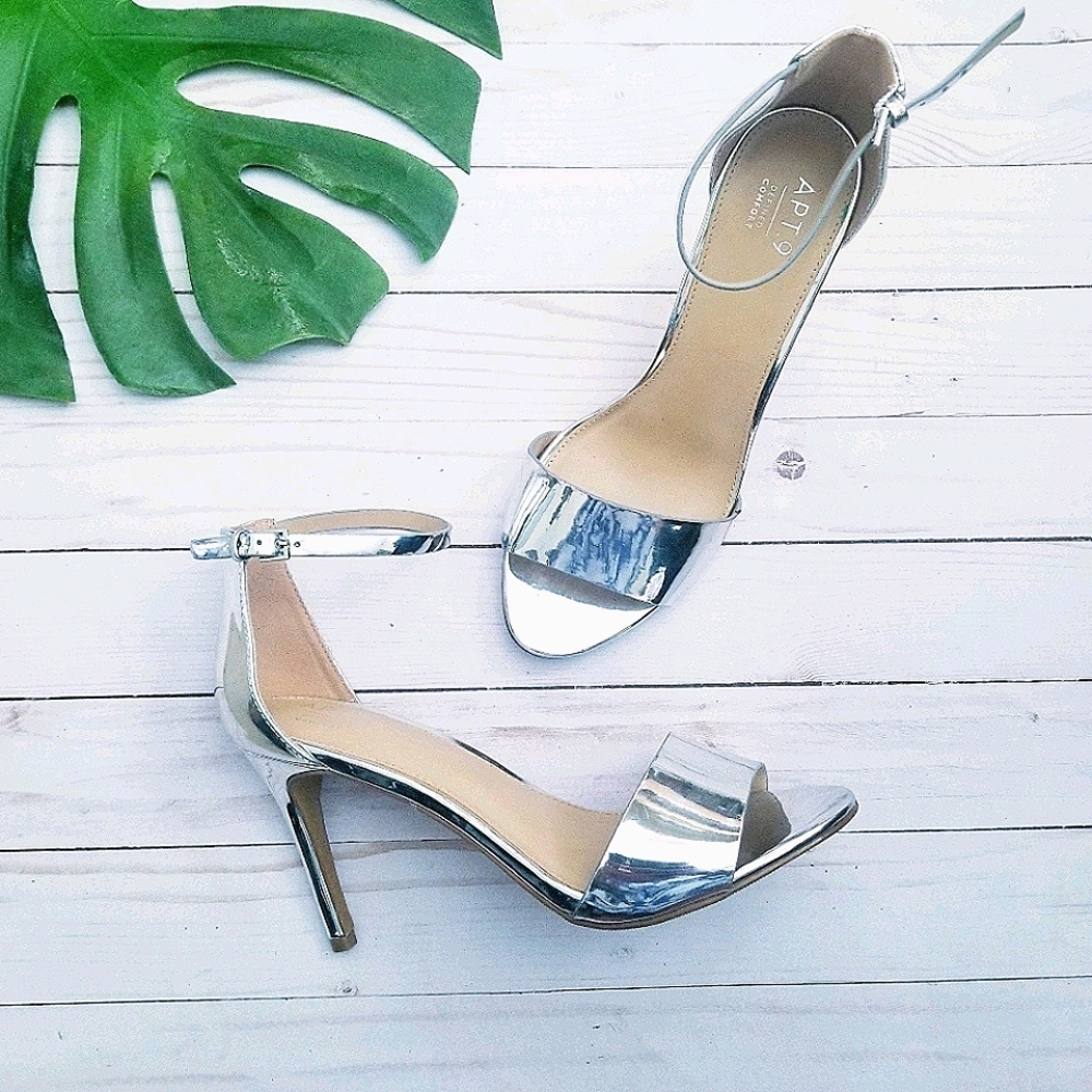 APT9 Chrome Opentoe Heels